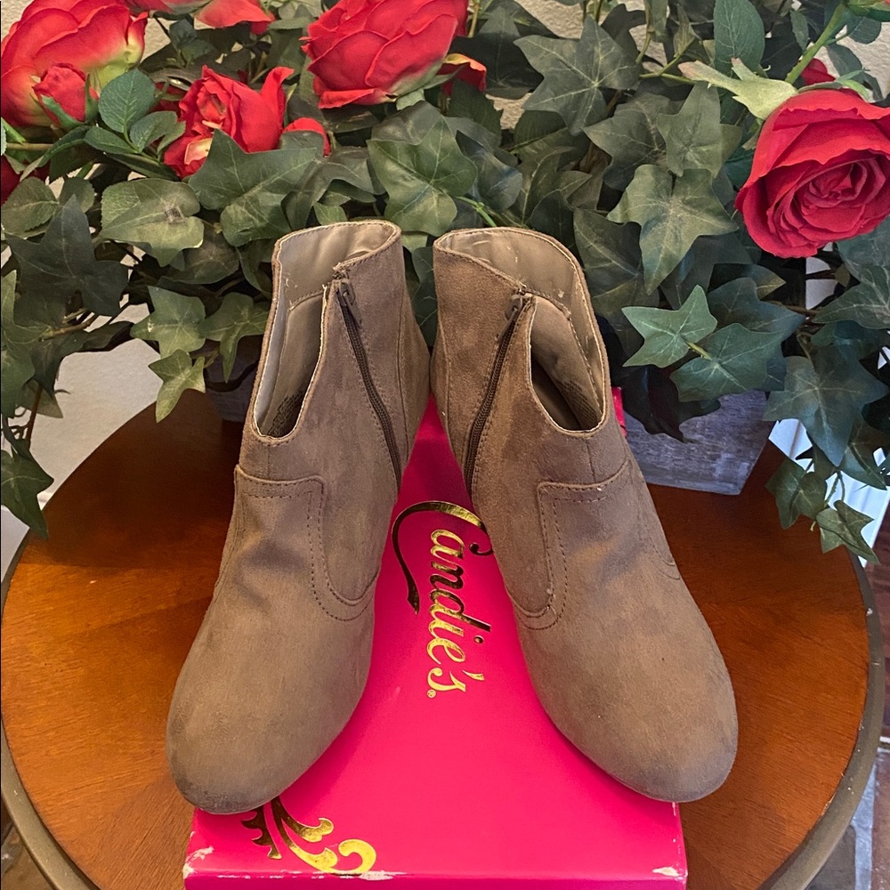 Candie's Tan Ankle Booties for Women